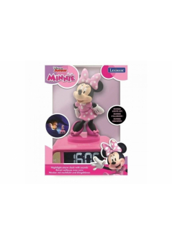 Budzik z lampką nocną i efektami dźwiękowymi Minnie  Lexibook RL800MN