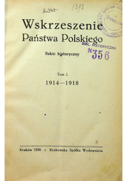 Wskrzeszenie Państwa Polskiego tom 1 1920 r.