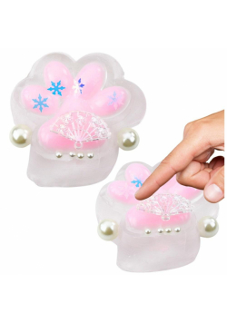 Gniotek Kocia łapka antystresowa Squishy przeźrocz