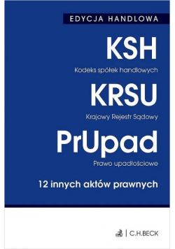Kodeks spółek handlowych. Krajowy Rejestr Sądowy