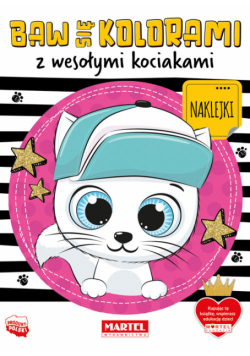 Baw się kolorami z wesołymi kociakami z naklejkami
