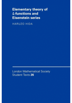 Elementary Theory of L-Functions and Eisenstein Series