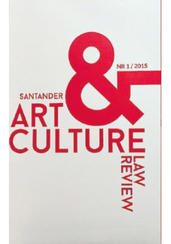 Santander Art and Culture Law Review Nr 1 / 15