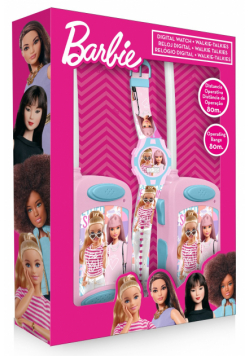 Zestaw Walkie Talkie z zegarkiem cyfrowym Barbie BB00020