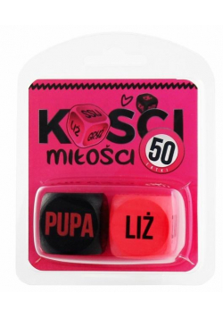 Kości Miłości 50 latki (różowo-czarne)