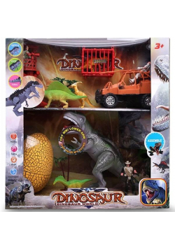 Zestaw dinozaurów z dźwiękiem i światłem