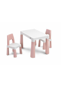 Stolik dziecięcy z 2 krzesełkami Monti pink