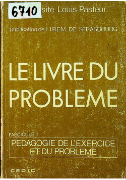 Le livre du probleme