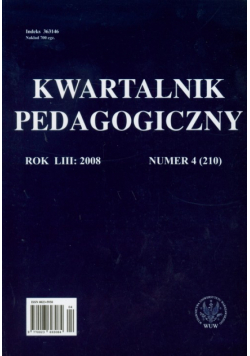 Kwartalnik pedagogiczny nr 4 2008