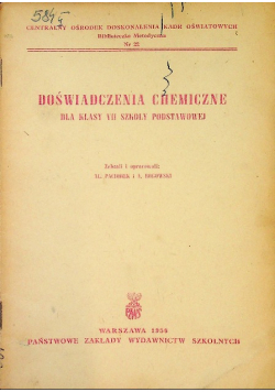 Doświadczenia chemiczne Paciorek / Rogowski