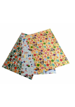 Karton 300g/m2 motywy liski 24x34cm 3ark