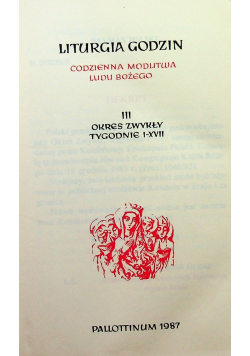 Liturgia godzin okres zwykły tygodnie I XVII