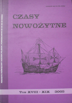 Czasy nowożytne tom XVIII