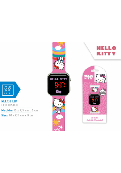 Zegarek LED z kalendarzem Hello Kitty HK50201