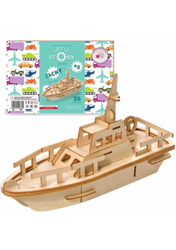 Little Story Drewniane Puzzle Model 3D - Jacht