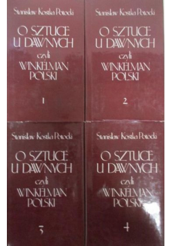 O sztuce u dawnych czyli Winkelman Polski 4 tomy