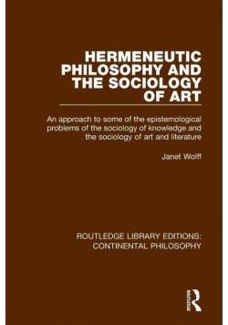 Hermeneutic Philosophy and the Sociology of Art