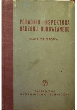 Poradnik inspektora nadzoru budowlanego
