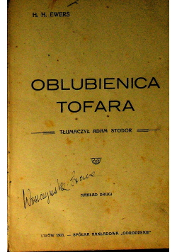 Oblubienica Tofara 1920 r