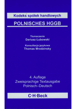 Kodeks spółek handlowych Polnisches HGGB