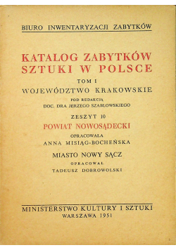 Katalog zabytków sztuki w Polsce Tom I Zeszyt 10