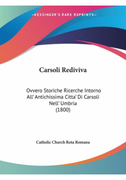 Carsoli Rediviva