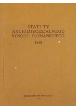 Statuty archidiecezjalne synodu poznańskiego