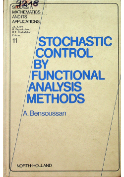 Stochastic control by functional analysis methods