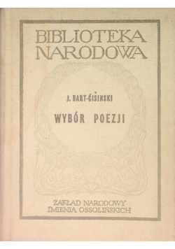 Cisinski  Wybór poezji