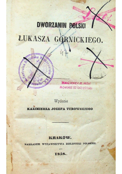 Dworzanin Polski 1858 r.