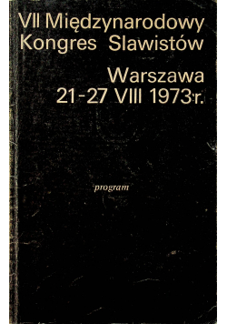 Vii międzynarodowy kongres slawistów