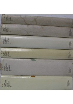 Dzieje Literatur Europejskich Tom 1 do 6