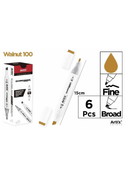 Marker Chromax z 2 końcówk. walnut 100 (6szt)
