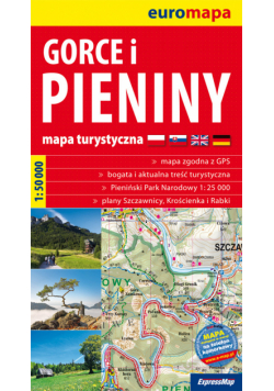 Gorce i Pieniny mapa turystyczna 1:50 000
