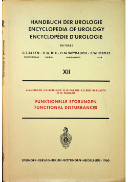 Handbuch der urologie encyclopedia of urology encyclopedie durologie