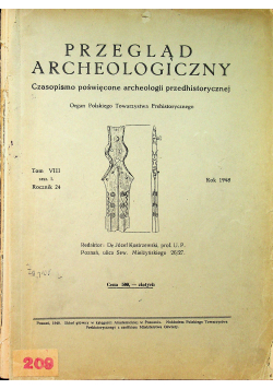 Przegląd archeologiczny Tom 8 1949 r.