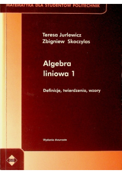 Algebra liniowa Tom 1