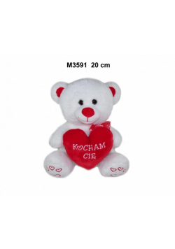 Miś z sercem 20cm