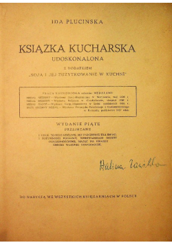 Książka kucharska Udoskonalona 1927 r.