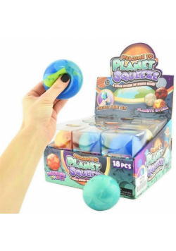 Sensoryczny gniotek planety 6cm MIX