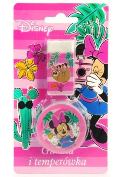 Gumka + temperówka Minnie Mouse