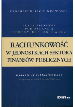 Rachunkowość w jednostkach sektora finansów publicznych