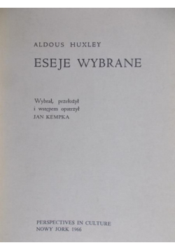 Eseje wybrane