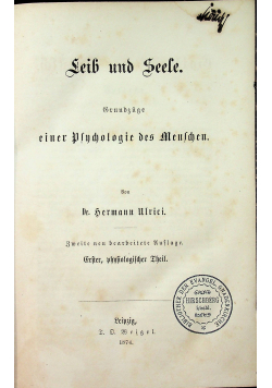 Leib und seele 1874r