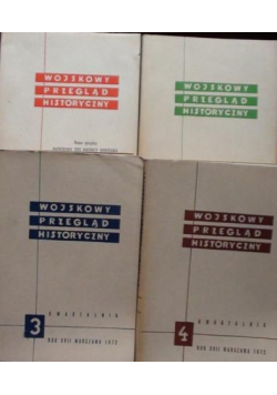 Wojskowy przegląd historyczny Nr 1 - 4