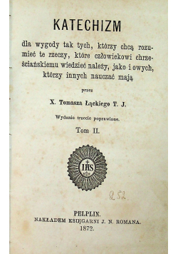 Czytania katolickie, 1872 r.