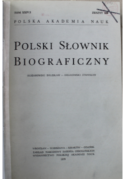 Polski Słownik Biograficzny Tom XXIV  od 1 do 4