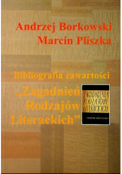 Bibliografia zawartości Zagadnień Rodzajów Literackich