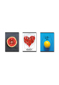 Zeszyt A5/60K kratka Fruit in shapes (10szt)STRIGO