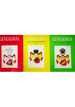 Genealogia studia i materiały historyczne 3 tomy